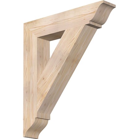 Ekena Millwork Traditional Traditional Smooth Bracket, Douglas Fir, 5 1/2"W x 30"D x 34"H BKT06X30X34TRA01SDF
